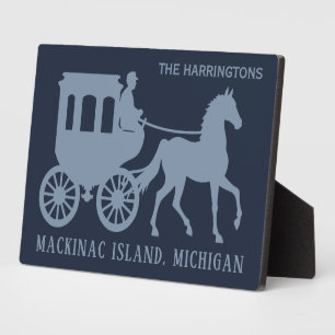 Plaque Photo Nom personnalisé & Texte Mackinac Island