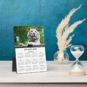 Plaque Photo Nom photo personnalisé Motivational 2026 Calendrie
