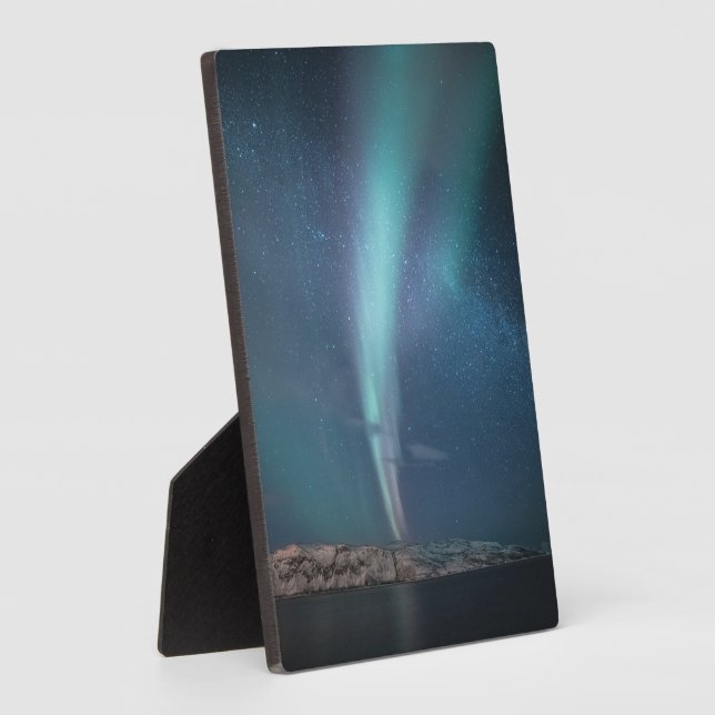 Plaque Photo Northern Lights Milky Way (Côté)