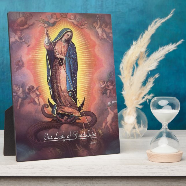 Plaque Photo Notre Dame de Guadalupe Rev12 (Côté)