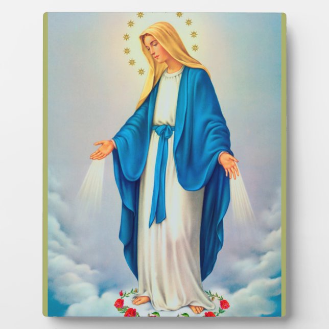 Plaque Photo Notre Dame de l'Immaculée Conception (Devant)