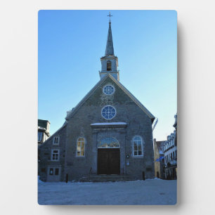 Plaque Photo Notre Dame des Victoires, Vieux Québec, Canada