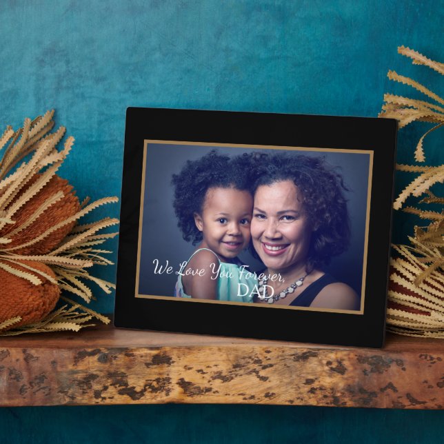 Plaque Photo Nous aimons Père Papa Photo Fille Personnaliser (Côté)