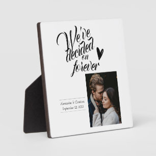 Plaque Photo Nous avons décidé d'avoir des couples personnalisé