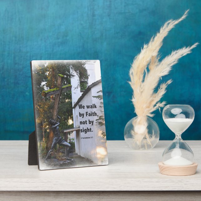 Plaque Photo Nous Marchons Par La Foi Pas En Vue (Côté)