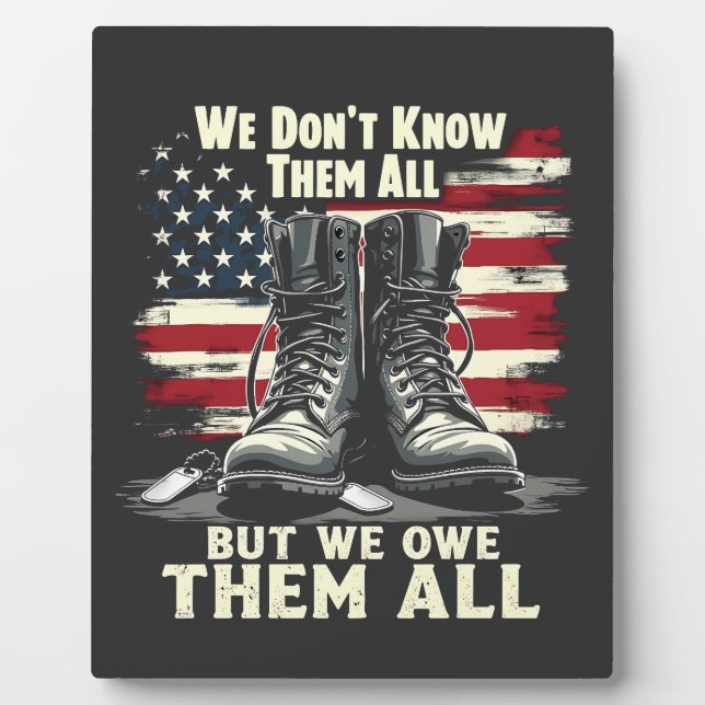 Plaque Photo Nous ne les connaissons pas tous, mais nous les po (Devant)