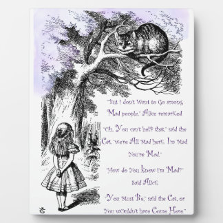 Plaque Photo Nous sommes tous fous ici