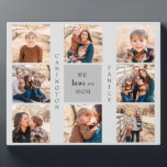 Plaque Photo Nous t'aimons Maman Famille Nom Photo Collage Plaq<br><div class="desc">Mère Cadeau. Huit Coussin Photo Famille. Customisez avec du texte et des photos. Arrière - plan gris.. Cadeau. Nous t'aimons. Nom de famille.</div>