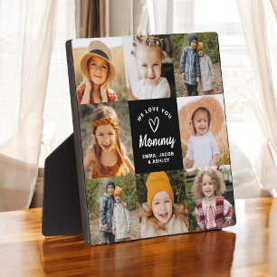 Plaque Photo Nous t'aimons Maman Famille Photo moderne Collage