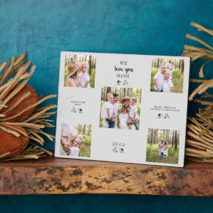 Plaque Photo Nous t'aimons Maman Foliage 5 Photo Collage