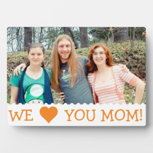 Plaque Photo Nous t'aimons Maman Personnalisée