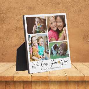 Plaque Photo Nous Vous Aimons Gigi Collage photo de Grandkids