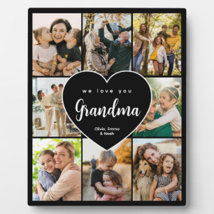 Plaque Photo Nous vous aimons grand-mère personnalisé 8 Collage