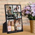 Plaque Photo Nous vous aimons Grand-mère Petits-enfants 6 Photo<br><div class="desc">Cadeau de plaque photo customisé pour grand-mère personnalisée avec des photos et des noms de petits-enfants.Fait un cadeau spécial,  mémorable et unique pour les vacances,  anniversaire,  grand-parents jour,  mère jour et Noël.</div>