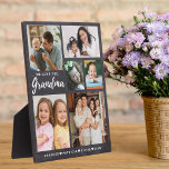 Plaque Photo Nous vous aimons Grand-mère Petits-enfants 6 Photo<br><div class="desc">Cadeau de plaque photo customisé pour grand-mère personnalisée avec des photos et des noms de petits-enfants.Fait un cadeau spécial,  mémorable et unique pour les vacances,  anniversaire,  grand-parents jour,  mère jour et Noël.</div>