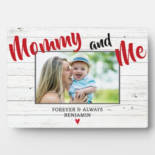 Plaque Photo Nouveau cadre de la fête des mères de maman (Devant)
