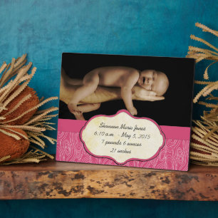 Plaque Photo Nouvelle photo bébé