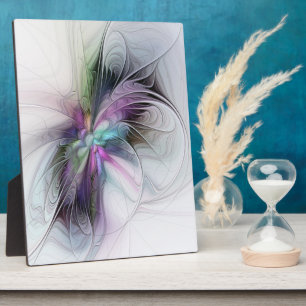 Plaque Photo Nouvelle vie, art fantastique abstrait fractal col