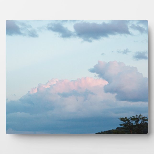 Plaque Photo Nuages du soir (Devant)