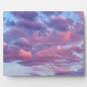 Plaque Photo Nuages roses et violets