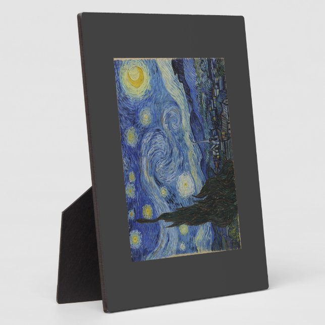 Plaque Photo Nuit étoilée de Van Gogh (Côté)