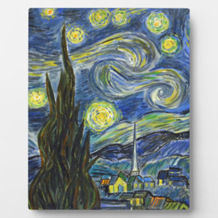 Plaque Photo Nuit étoilée, Van Gogh