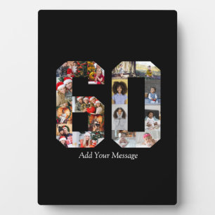 Plaque Photo Numéro 60 Collage photo