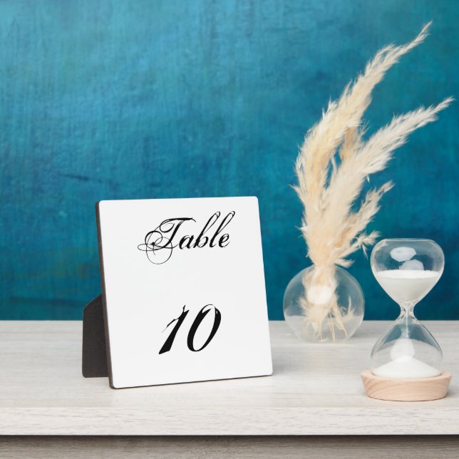 Plaque Photo Numéro de table (Insitu)