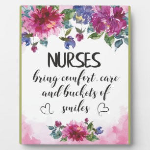 Plaque Photo Nurses Appreciation Quote Graduation Gift Thank