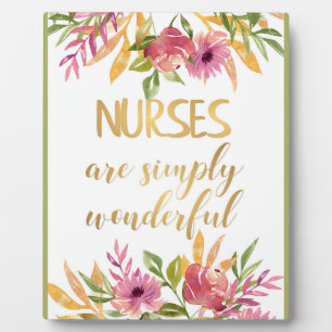 Plaque Photo Nurses quote Appreciation Thank you Graduation