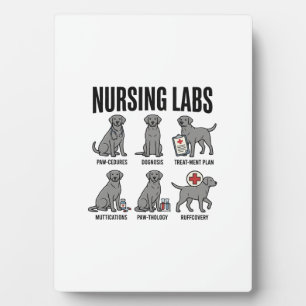 Plaque Photo Nursing Labs Dog Medical Pun Vector Shirt Design_1