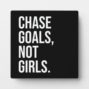 Plaque Photo Objectifs de la chasse pas les filles - Gymnase, H