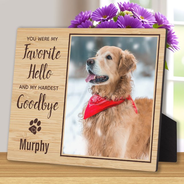 Plaque Photo Objet-souvenir de perte d'animal de compagnie Mémo (Créateur téléchargé)