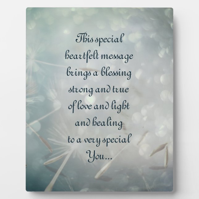 Plaque Photo Obtenez un poème bien (Devant)