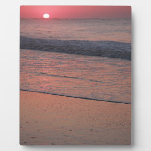 Plaque Photo Ocean Sunrise