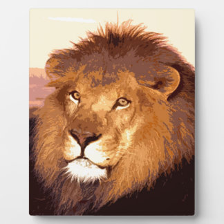 Plaque Photo OEuvre de Lion