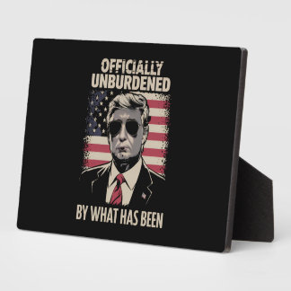 Plaque Photo Officiellement Déchargé Par Ce Qui A Été Trump 47