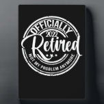 Plaque Photo Officiellement Retraité 2022 Plus Mon Problème<br><div class="desc">1</div>