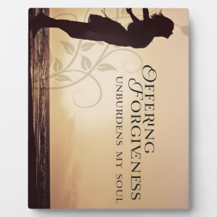 Plaque Photo Offrir le pardon