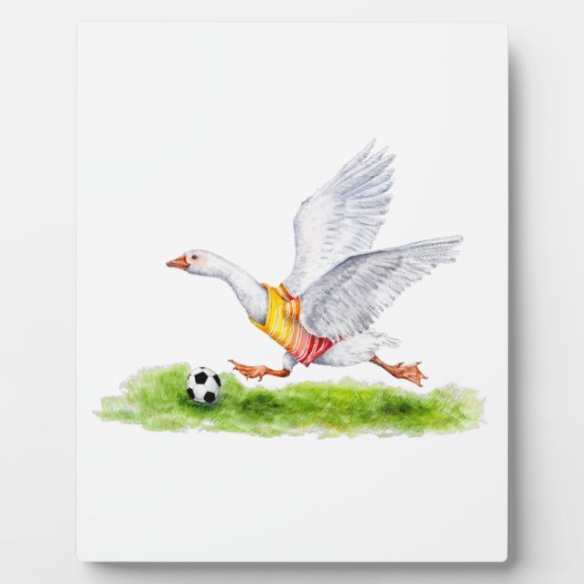 Plaque Photo Oie de football (Devant)