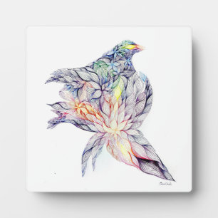 Plaque Photo Oiseau dans son nid