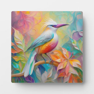 Plaque Photo Oiseau Fantastique à Sein Rose et Bec Rose
