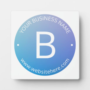 Plaque Photo Ombre de fond bleu et violet avec texte modifiable