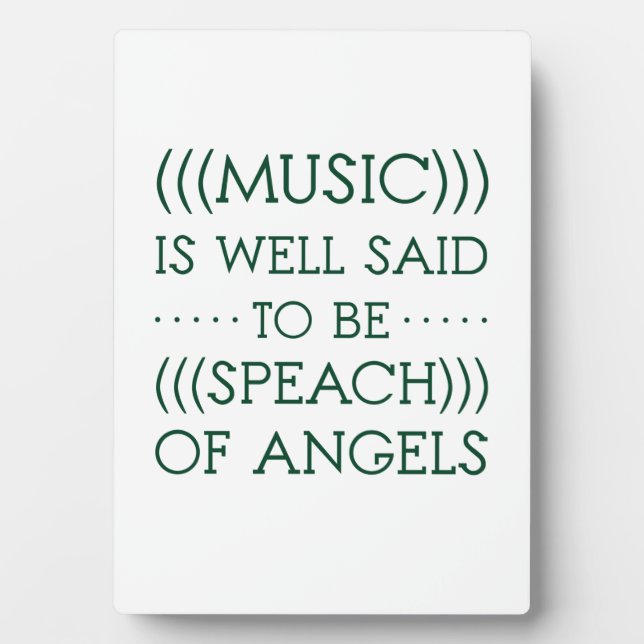 Plaque Photo On Dit Que La Musique Est D'Angles (Devant)