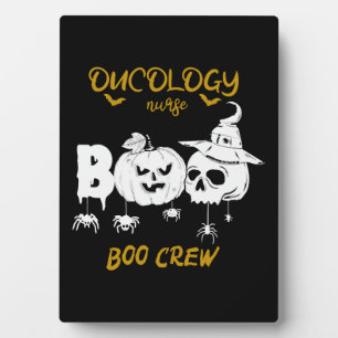 Plaque Photo Oncologie Infirmière Boo Crew, Oncologie Infirmièr