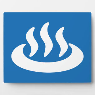 Plaque Photo Onsen ♨ Hot Spring 温 泉 Japonais