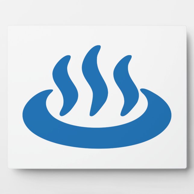 Plaque Photo Onsen ♨ Hot Spring 温 泉 Japonais (Devant)