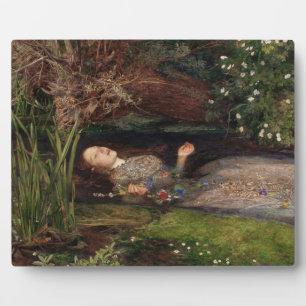 Plaque Photo Ophélie par John Everett Millais