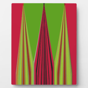 PLAQUE PHOTO OR ROUGE VERT