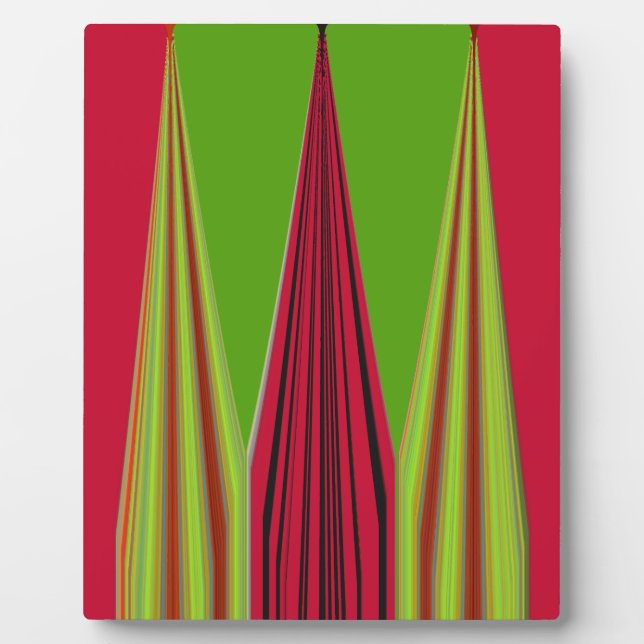 PLAQUE PHOTO OR ROUGE VERT (Devant)